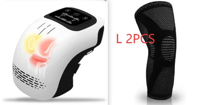Smart Knee Massager — Cordless Heat & Vibration Wrap | 3 Warmth Levels, Red Light, Type-C Rechargeable