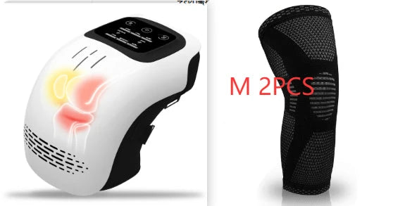 Smart Knee Massager — Cordless Heat & Vibration Wrap | 3 Warmth Levels, Red Light, Type-C Rechargeable