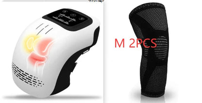Smart Knee Massager — Cordless Heat & Vibration Wrap | 3 Warmth Levels, Red Light, Type-C Rechargeable