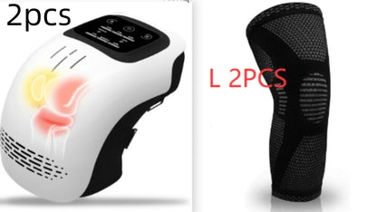 Smart Knee Massager — Cordless Heat & Vibration Wrap | 3 Warmth Levels, Red Light, Type-C Rechargeable