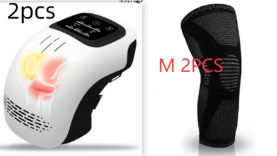Smart Knee Massager — Cordless Heat & Vibration Wrap | 3 Warmth Levels, Red Light, Type-C Rechargeable