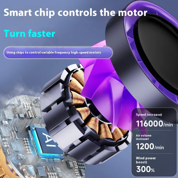 CoolBreeze Fast-Charge Desk Fan