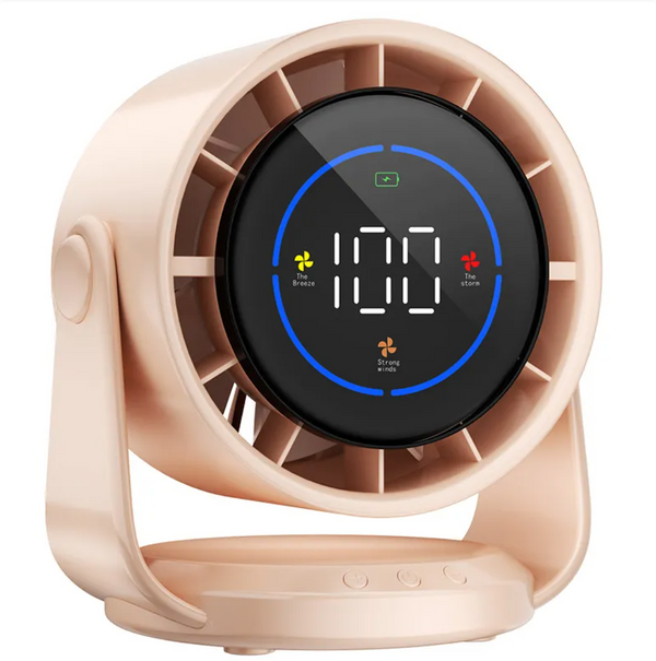CoolBreeze Fast-Charge Desk Fan